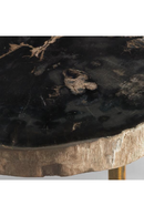 Round Petrified Wood Side Table | Andrew Martin Jonah | Oroatrade.com