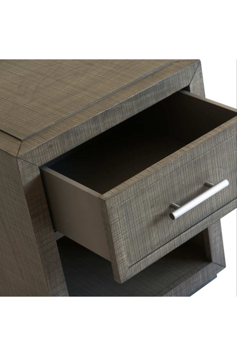 Gray Wooden Bedside Table S | Andrew Martin Raffles | Oroatrade.com