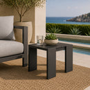 Gray Metal Outdoor Side Table | Andrew Martin Bora | Oroatrade