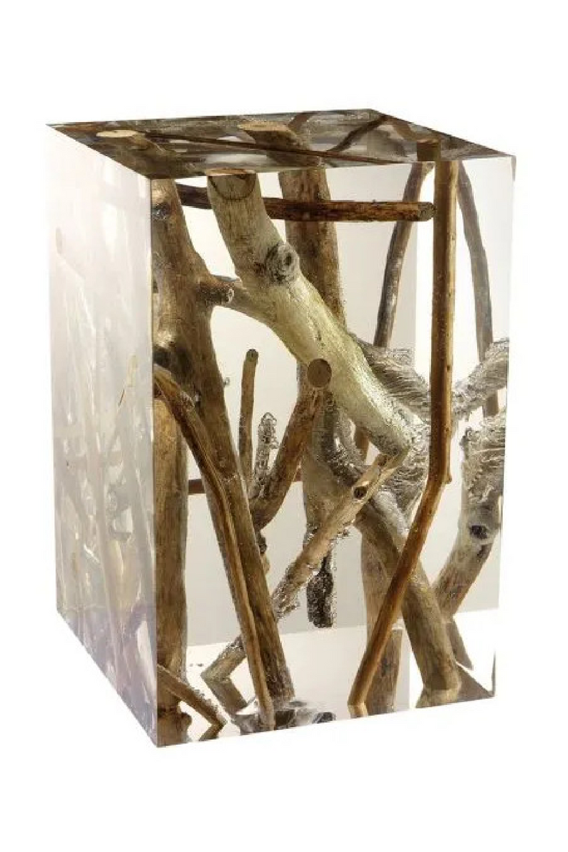 Acrylic Wood Side Table | Andrew Martin Spur | Oroatrade.com