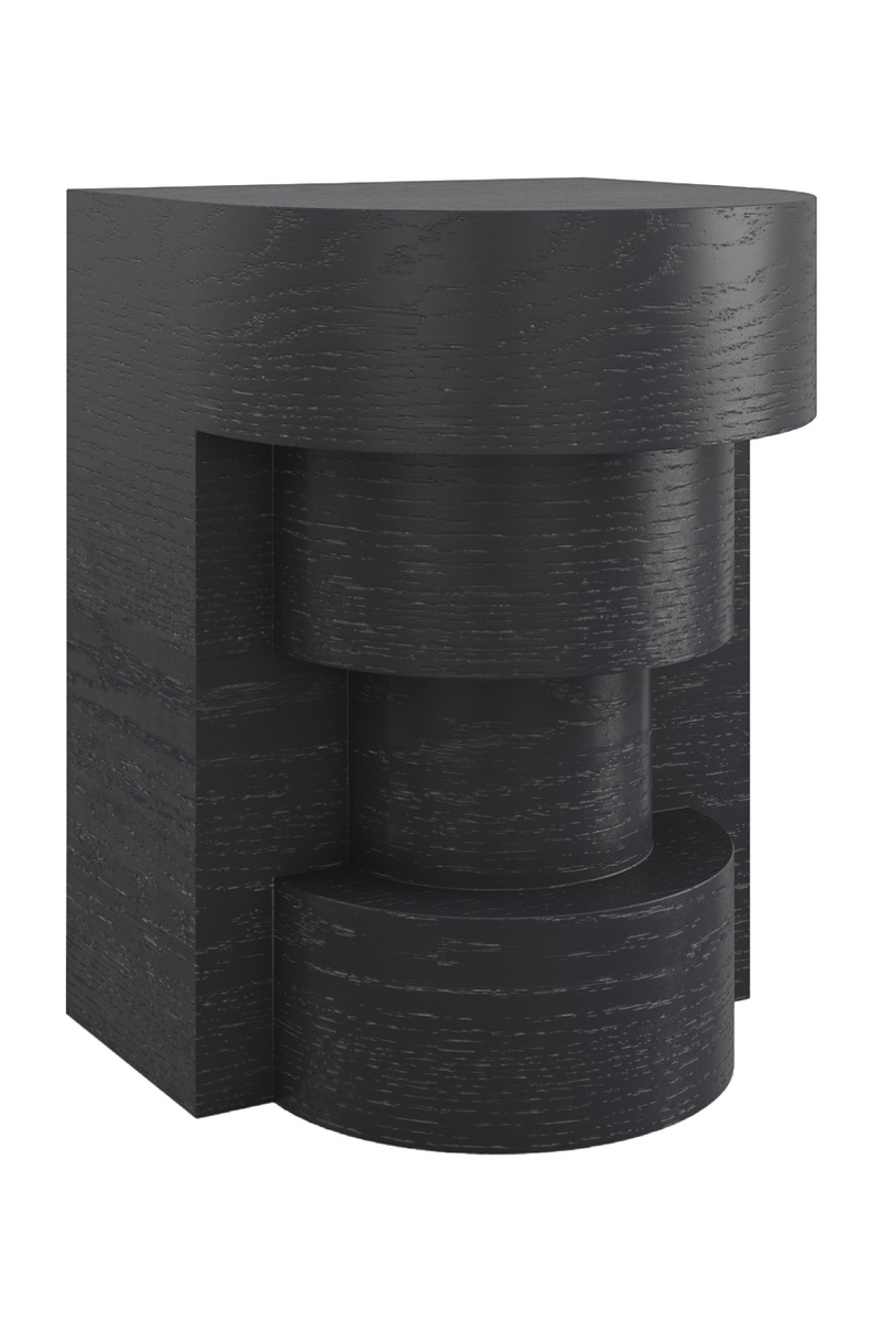 Black Sculptural Side Table | Andrew Martin Sam | Oroatrade.com