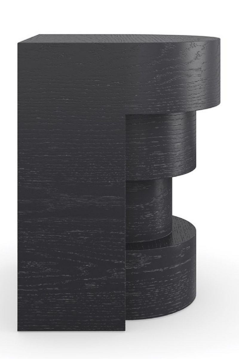 Black Sculptural Side Table | Andrew Martin Sam | Oroatrade.com