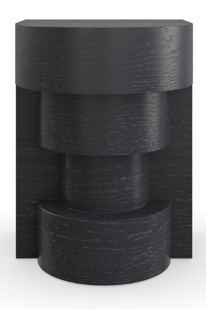 Black Sculptural Side Table | Andrew Martin Sam | Oroatrade.com