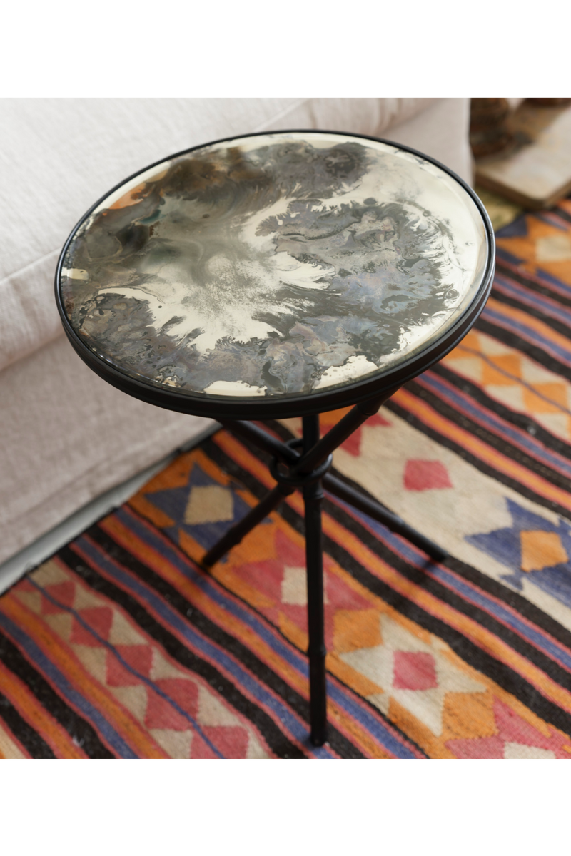 Antique Mirror Side Table | Andrew Martin Greenwich | Oroatrade.com