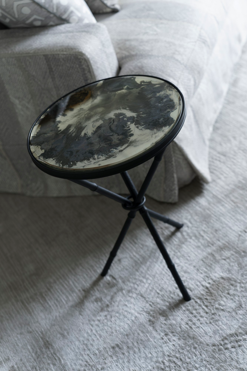 Antique Mirror Side Table | Andrew Martin Greenwich | Oroatrade.com