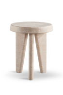 Travertine Outdoor Side Table | Andrew Martin Lucca | Oroatrade.com