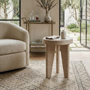 Travertine Outdoor Side Table | Andrew Martin Lucca | Oroatrade.com