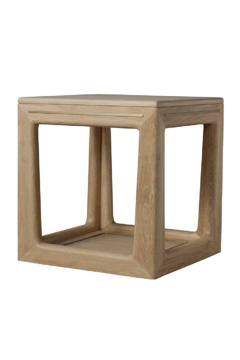 Natural Oak Square Side Table | Andrew Martin Angelo | Oroatrade.com