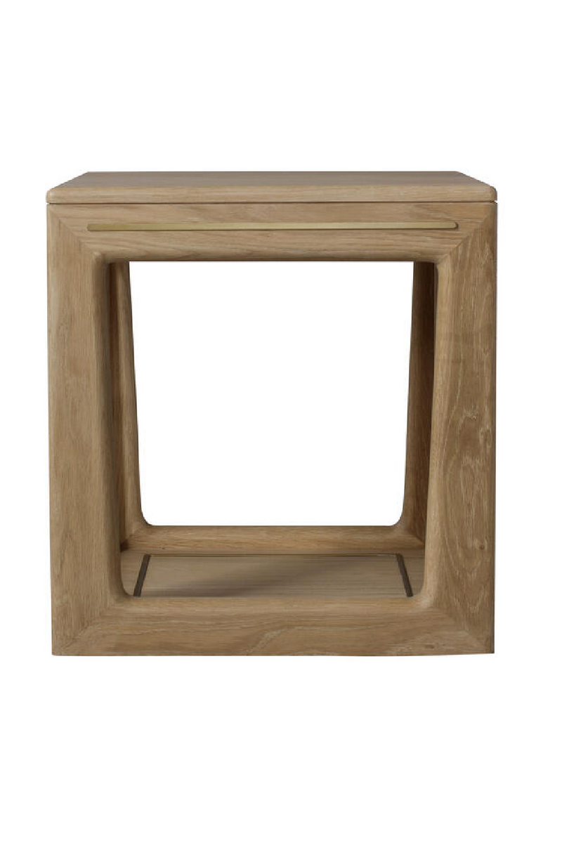 Natural Oak Square Side Table | Andrew Martin Angelo | Oroatrade.com