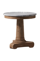 Vintage Pine Pedestal Side Table | Andrew Martin Michaelangelo | Oroatrade.com