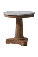 Vintage Pine Pedestal Side Table | Andrew Martin Michaelangelo | Oroatrade.com