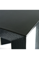 Black Bamboo Weave Side Table | Andrew Martin Jupiter | Oroatrade.com