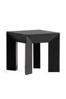 Black Bamboo Weave Side Table | Andrew Martin Jupiter | Oroatrade.com