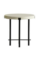 Cream Linen Side Table | Andrew Martin Hercules | Oroatrade.com