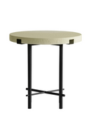 Cream Linen Side Table | Andrew Martin Hercules | Oroatrade.com