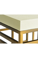 Cream Linen Brass Side Table | Andrew Martin Minerva | Oroatrade.com
