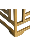 Cream Linen Brass Side Table | Andrew Martin Minerva | Oroatrade.com