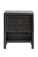 Black 2-Drawer Nightstand | Andrew Martin Concordia | Oroatrade.com