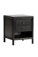 Black 2-Drawer Nightstand | Andrew Martin Concordia | Oroatrade.com