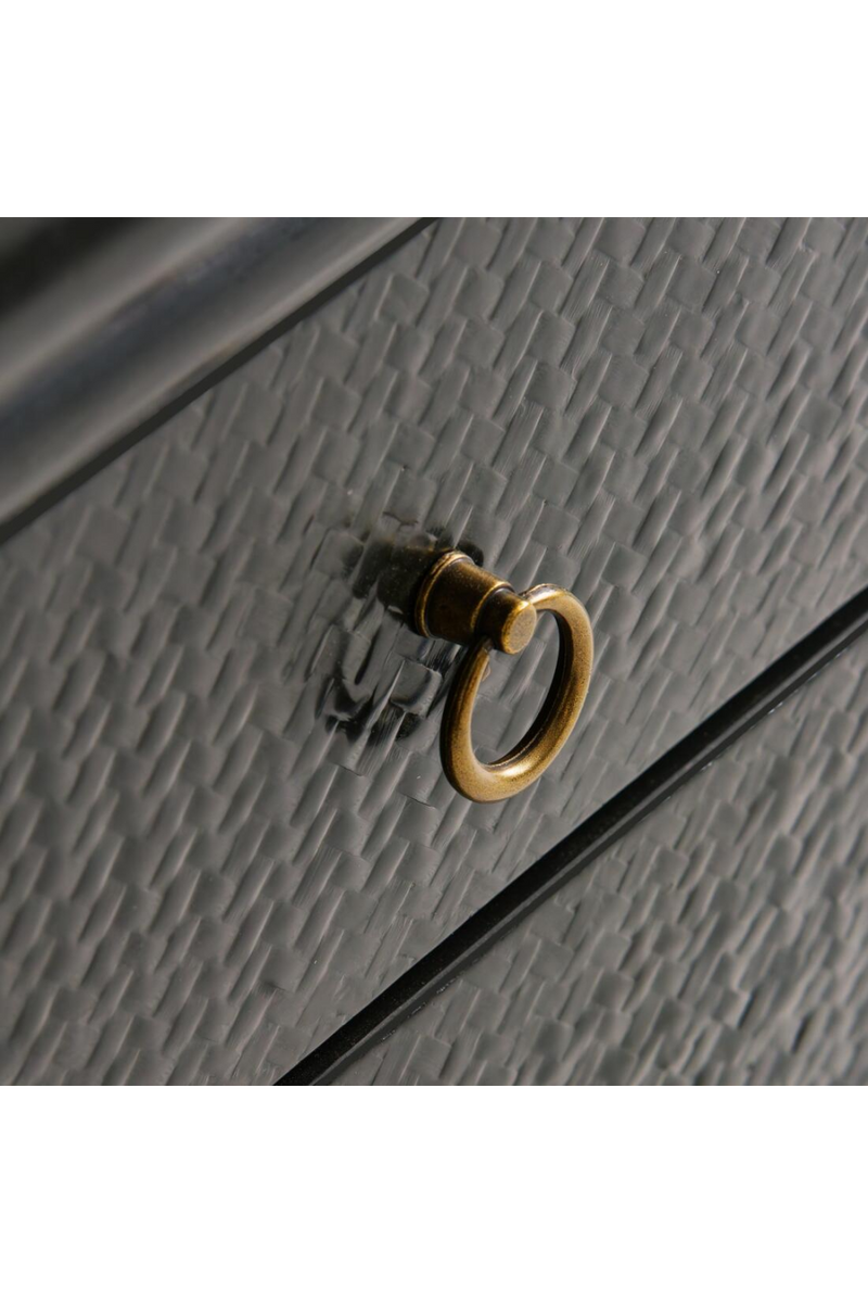 Black 2-Drawer Nightstand | Andrew Martin Concordia | Oroatrade.com