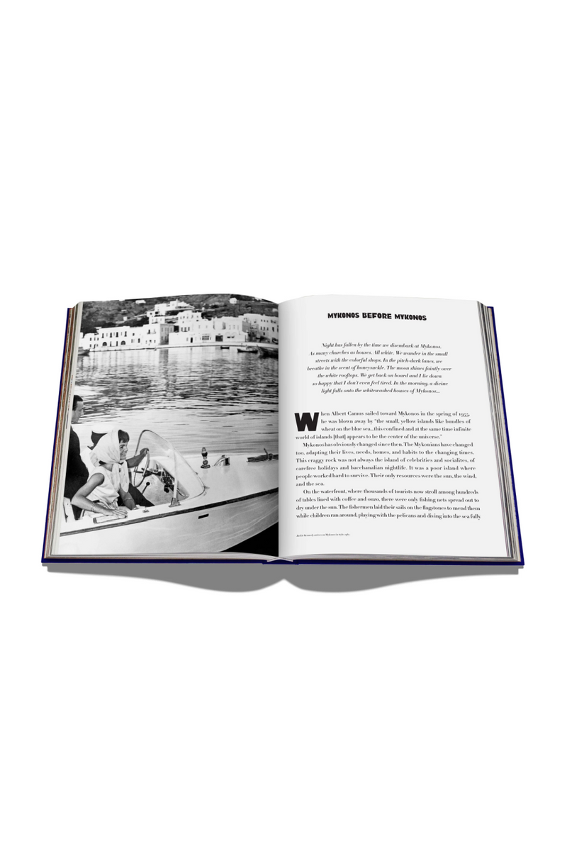 Travel Photography Silk Hardcover Book | Assouline Mykonos Muse | Oroatrade.com