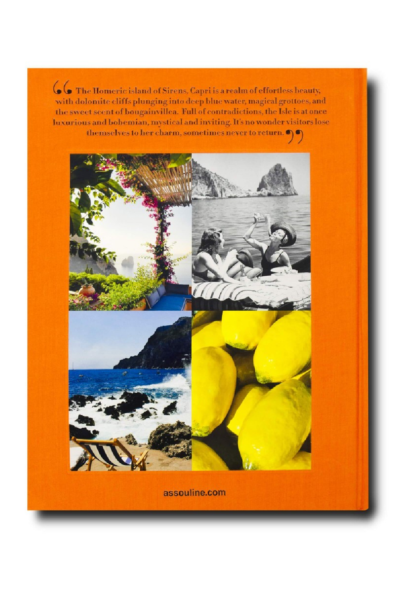 Travel Linen Hardcover Book | Assouline Capri Dolce Vita | Oroatrade.com