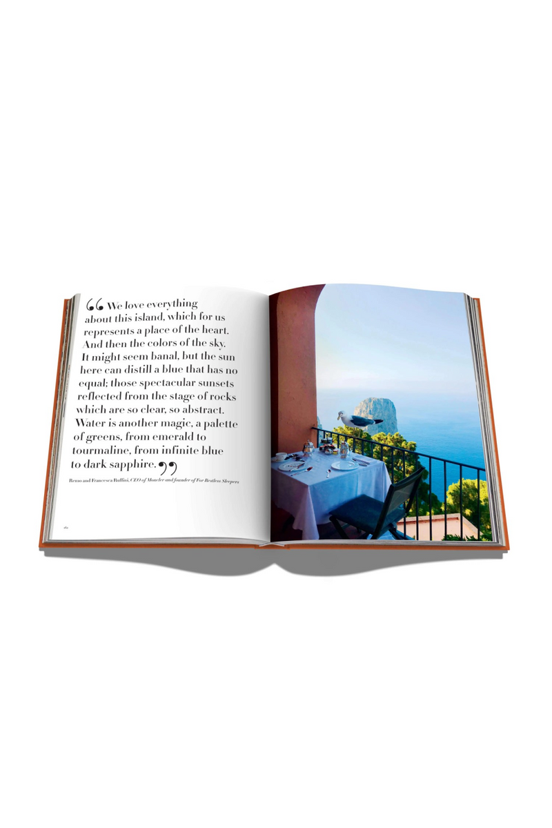 Travel Linen Hardcover Book | Assouline Capri Dolce Vita | Oroatrade.com