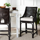 Hospitality furniture - Rattan Sloped-Arm Counter Stool - www.oroatrade.com