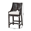 Hospitality furniture - Rattan Sloped-Arm Counter Stool - www.oroatrade.com