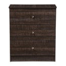 Hospitality furniture - Brown Wooden 3-Drawer Chest - www.oroatrade.com