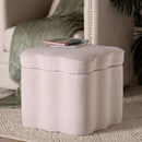 Hospitality furniture - Scalloped Storage Ottoman - www.oroatrade.com