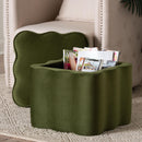 Hospitality furniture - Scalloped Storage Ottoman - www.oroatrade.com
