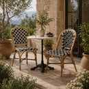 Woven Indoor Semi Outdoor Bistro Chairs 2 | Bali Loom Ambre | Oroatrade.com
