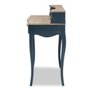 Hospitality furniture - Blue Wooden Accent Writing Desk - www.oroatrade.com