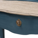 Hospitality furniture - Blue Wooden Accent Writing Desk - www.oroatrade.com