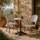 Two Toned Weaving Indoor Outdoor Bistro Chair | Bali Loom Genica | Oroatrade.com