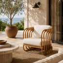 Contract furniture - Modern Indoor Outdoor Boho Rattan Lounge Chair - www.oroatrade.com