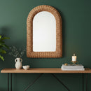 Hospitality furniture - Arched Wicker Wall Mirror - www.oroatrade.com