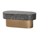 Hospitality furniture - Capiz Shell Oval Coffee Table - www.oroatrade.com