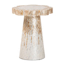 Hospitality furniture - Capiz Shell Scalloped End Table - www.oroatrade.com