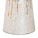 Hospitality furniture - Capiz Shell Scalloped End Table - www.oroatrade.com