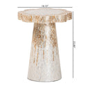 Hospitality furniture - Capiz Shell Scalloped End Table - www.oroatrade.com