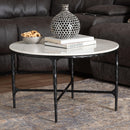 Hospitality furniture - Round White Marble Coffee Table - www.oroatrade.com