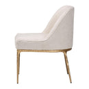 Hospitality furniture - White Boucle Dining Side Chair - www.oroatrade.com