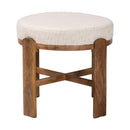 Hospitality furniture - Round Fabric Cushioned Ottoman - www.oroatrade.com