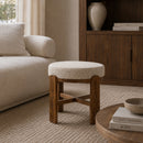 Hospitality furniture - Round Fabric Cushioned Ottoman - www.oroatrade.com