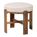 Hospitality furniture - Round Fabric Cushioned Ottoman - www.oroatrade.com