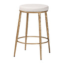 Hospitality furniture - Hand-forged Metal Padded Counter Stool - www.oroatrade.com