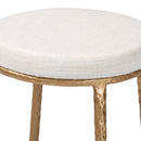 Hospitality furniture - Hand-forged Metal Padded Counter Stool - www.oroatrade.com