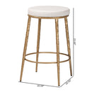 Hospitality furniture - Hand-forged Metal Padded Counter Stool - www.oroatrade.com